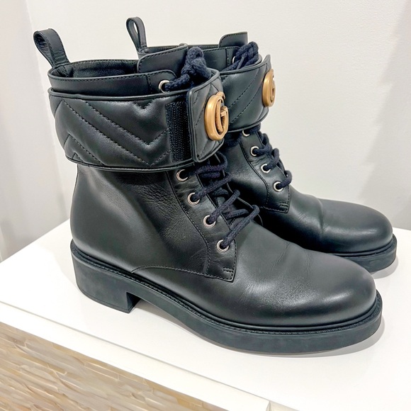 Gucci Black Leather Men's Boots - Picture 2 of 12